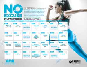 NO EXCUSE November Calendar Download